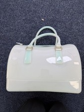 Furla Blue Jelly Bag Medium Size Good Used Condition