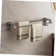 27.5 Inch Double Towel Bar for Bathroom Wall Mounted, 27.5-Inch Matte Grey