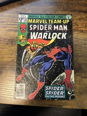 MARVEL TEAM-UP #55 UK Variant 1977 ADAM WARLOCK 1ST POWER & TIME GEMS JOHN BYRNE