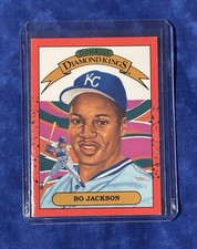 1989 Donruss Diamond Kings Bo Jackson #1 Kansas Royals 2 errors  Baseball Card