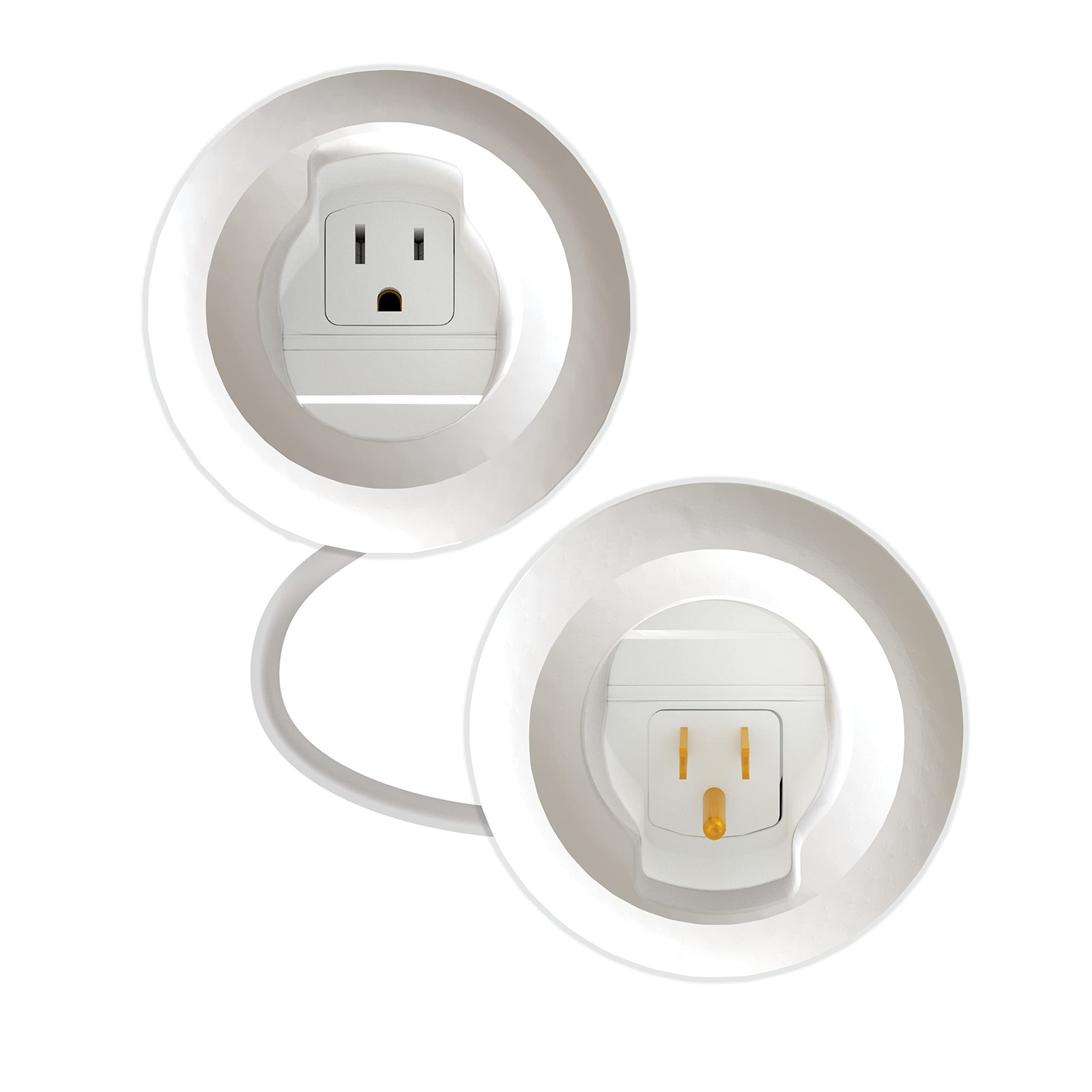Legrand Wiremold In-Wall TV Power and Cable Grommet Kit 10.13 inches, White