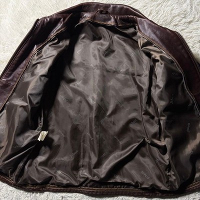 Schott Rider's Jacket ATV101 [Made in the USA] Genuine Leather Red