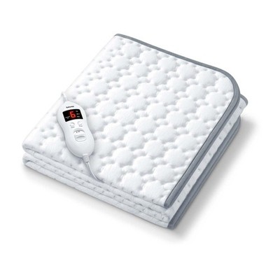 Beurer UWB55 Heated Mattress Pad with 8 Temperature Settings & Ultra-Soft Fle...