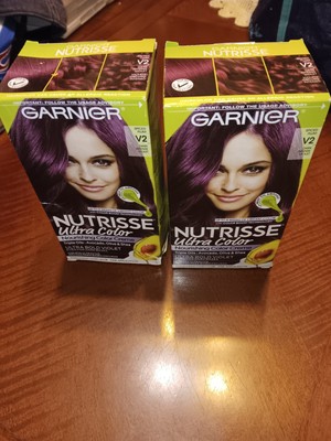 Garnier Nutrisse Ultra Color Spiced Plum V2 Dark Intense Violet Hair Creme NEW!
