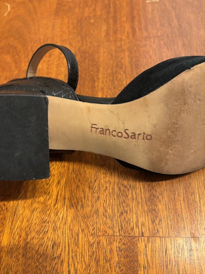 Tacones negros para mujer Franco Sarto talla 8 Foto 3 de 3