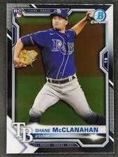 2021 Topps Bowman Chrome SHANE McCLANAHAN Rookie #8 Tampa Bay Rays