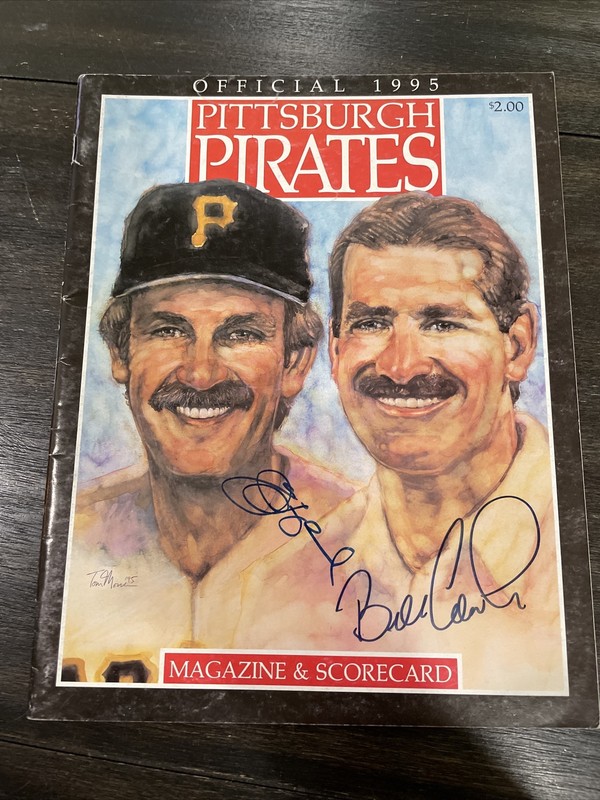 Jim Leyland/Bill Cowher Autographed Program Of 2 HOF Pirates,Steelers Coaches