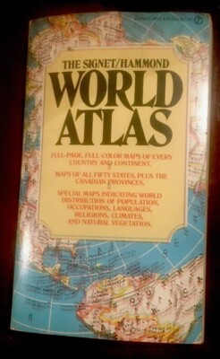 洋書 World Atlas, The Signet Hammond The Signet Hammond World Atlas 1978 First Signet Printing