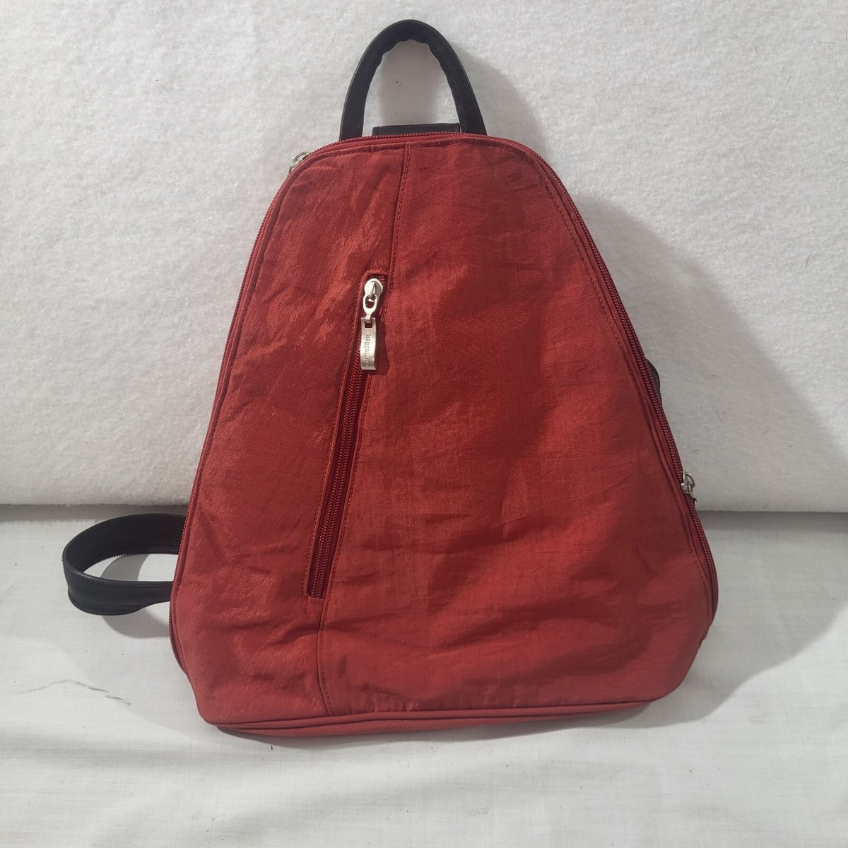 Baggalini Metro Backpack burgandy colored excellent condition Baggallini Metro Backpack with Removable RFID Wristlet | HSN main image 2