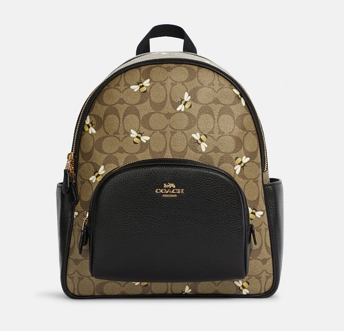 NWT Coach Court Backpack In Signature 