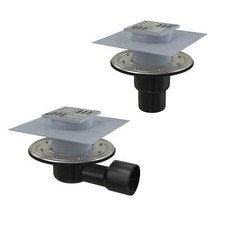 Bodenablauf Dusch Bad Balkon Terrasse Ablauf DN50 DN75 Edelstahl Abdeckung Sifon