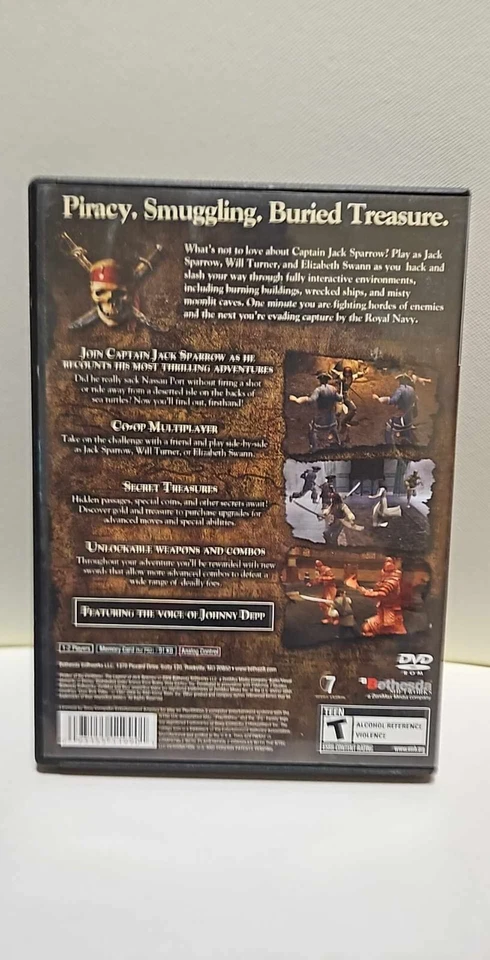 Pirates Of The Caribbean: The Legend Of Jack Sparrow Sony PlayStation 2 PS2 CIB - Image 2 of 3