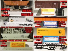 ACCURAIL-E&C SHOPS-ACCURATE FINISHING COLLECTOR-PK2 & MORE HO CARS NEW IN BOX