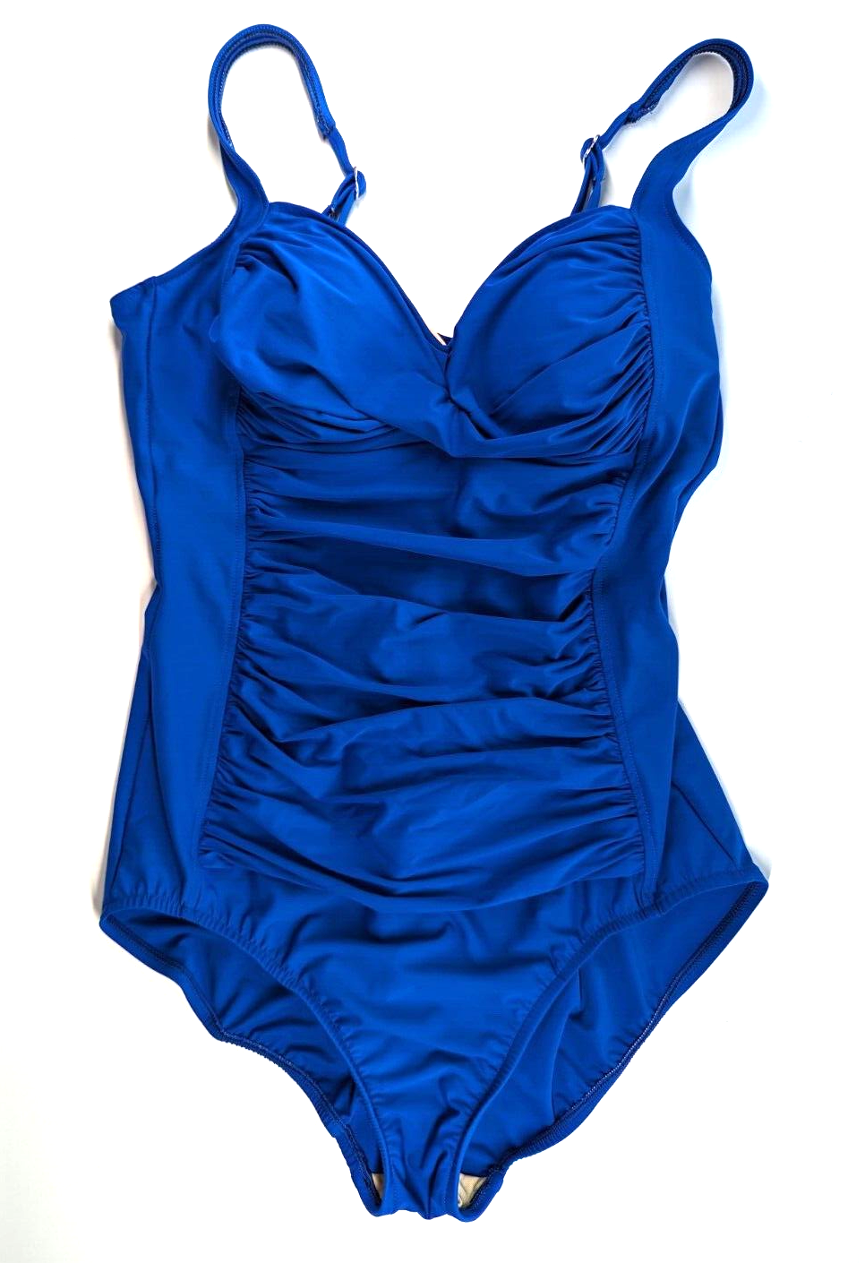 Miraclesuit Swimsuit Womens Size 14 OnePiece Slimming Panel Royal Blue