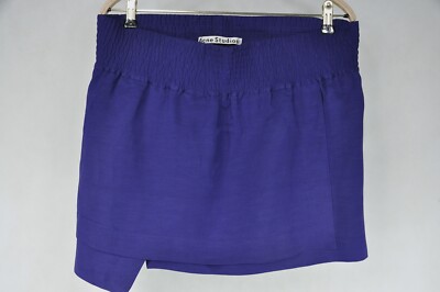 Acne Studios Linen Blend Women's Black Ilon Li Mix Skirt size 38