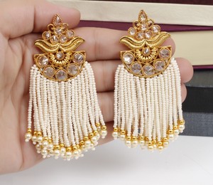 pearl jhumka set