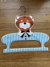 Vintage Rare Children  s Kids Hanger Tiger Animal Circus Cartoon Look