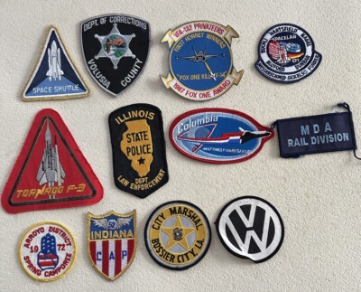 Vintage NASA Aerospace etc Stoff Patches