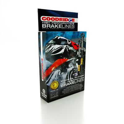 GOODRIDGE BRAIDED STD FRONT BRAKE HOSES FOR SUZUKI DR350 SL-SR 90-94
