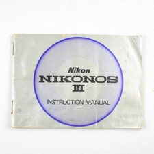 Nikon Nikonos III Instruction Manual - Original Vintage Camera Booklet