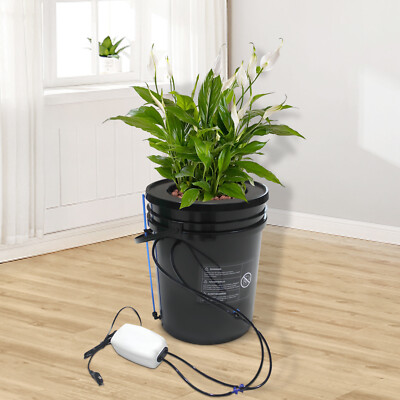 Deep Water Culture DWC Hydroponic Grow System Kit,5 Gallon Round Bucket System