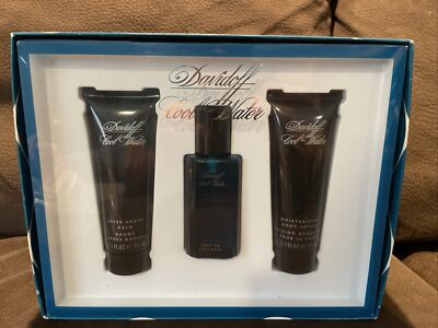 VINTAGE Original DAVIDOFF COOL WATER LANCASTER NY Gift Set MENS UNOPENED