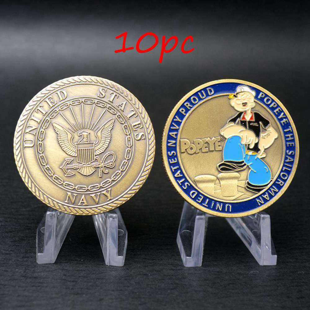 10pcs U.S. NAVY  THE SAILOR MAN CHALLENGE COIN US Navy Proud