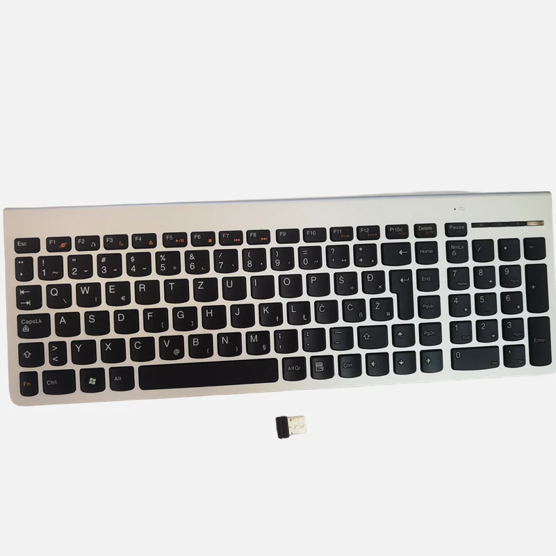 Serbia layout silver wireless keyboard for Lenovo SK-8861 - Image 2 of 4
