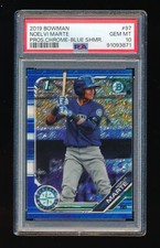 PSA 10 NOELVI MARTE 2019 BOWMAN CHROME PROSPECTS BLUE SHIMMER REFRACTOR #/150