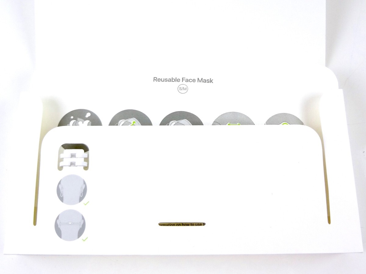Apple Reusable Face Mask NEW (3) NEW + BOXED Size S/M - RARE to