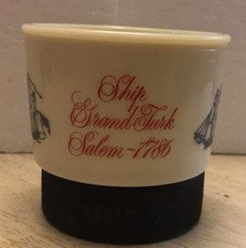 Vintage Old Spice Shaving Cup Mug Ship Grand Turk Salem 1786 Shulton EUC