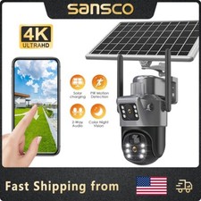 Sansco Wifi Solar Powered Security 4MP Wireless Camera PTZ Surveillance