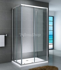 BOX DOCCIA A 3 LATI CABINA CRISTALLO 6 MM RETTANGOLARE QUADRATO 70 80 90 100 120