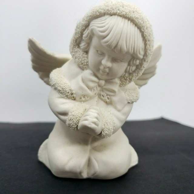 Vintage Ceramic Snow Angel Hand Painted Statue Figurine eBay