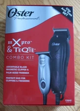 Oster Mx Pro and Teqie Combo Kit Adjustable Blade Magnetic Clipper and Trimmer
