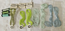 Needlepoint Threads Lot of 10 Silk Embroidery Threads Balger & Kinkame Japan
