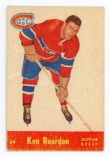 1955-56 Parkhurst Ken Reardon Rookie #64 Montreal Canadiens Hockey Card #18758s. rookie card picture