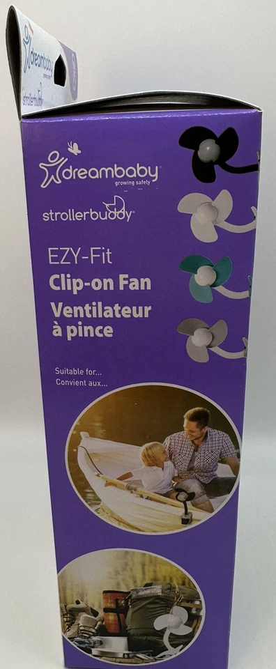 Cochecito ventilador Dream Baby con clip Buddy nuevo en caja a pilas blanco Foto 3 de 4