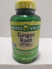 🔥 Spring Valley Ginger Root Digestive Health Dietary Supplement, 550 mg, 2/2028