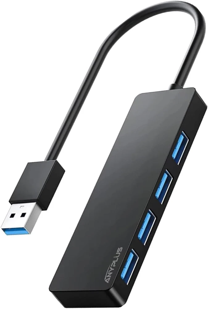4-Port USB 3.0 Hub - Compact Portable Multi-Port Expander