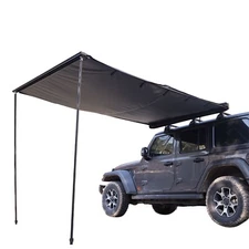 Naturnest 5.2x8.2ft Car Side Awning SUV Truck Rooftop Tent Shade Outdoor Camping