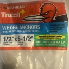 Heavy-Duty Wedge Anchor for Concrete & Masonry