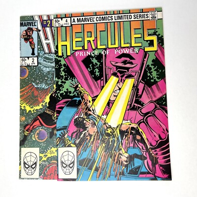Hercules Prince of Power #2 4 Lot of 2 Comic Book 1984 Marvel Comics Mini Series
