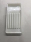 Valtronic Corp Dental Instrument Tool Storage Tray White Milk Glass Vintage USA