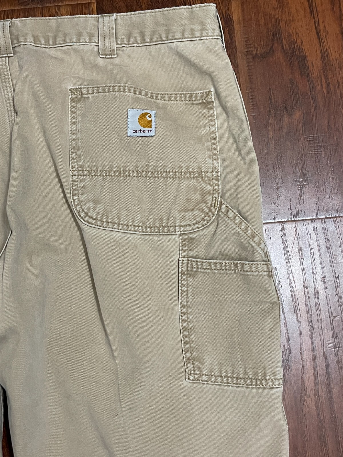 Carhartt RUGGED FLEX RELAXED FIT CANVAS WORK PANT 36x29 Khaki eBay
