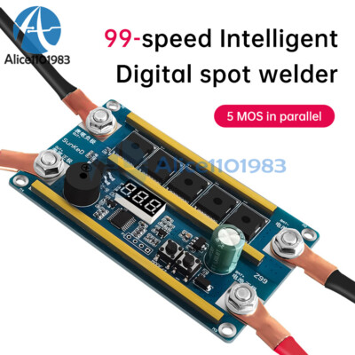 99 Gears 12V Spot Welder Kit Digital Power Adjustable Spot Welding Control Board