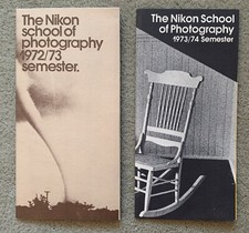 Vintage Nikon School of Photography Booklets 1972/73 and 1973/74 Semesters