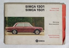 I112816 Uso e Manutenzione - Simca 1301 L / 1501 L