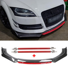 Frontlippe Spoilerschwert Frontspoiler Spoilerlippe + Stützstange für AUDI TT 8J