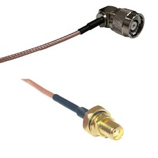RG316 RP-TNC Male Angle to SMA Female O-Ring RF Cable Rapid-SHIP LOT